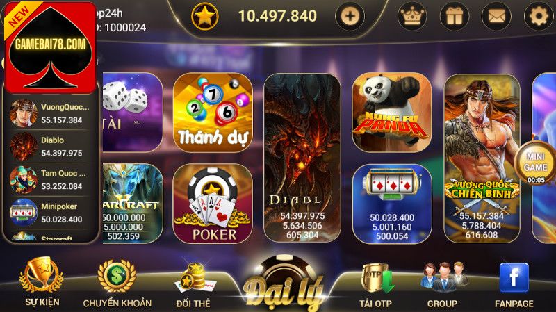 Sao Club được ưa thích bởi nhiều tựa game hot