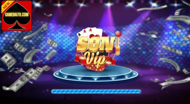 Sonvip Club có giao diện thu hút với màu xanh tím 