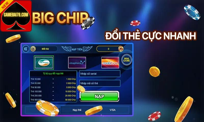 Bộ sưu tập các trò chơi khổng lồ và gây cấn nhất tại BigChip