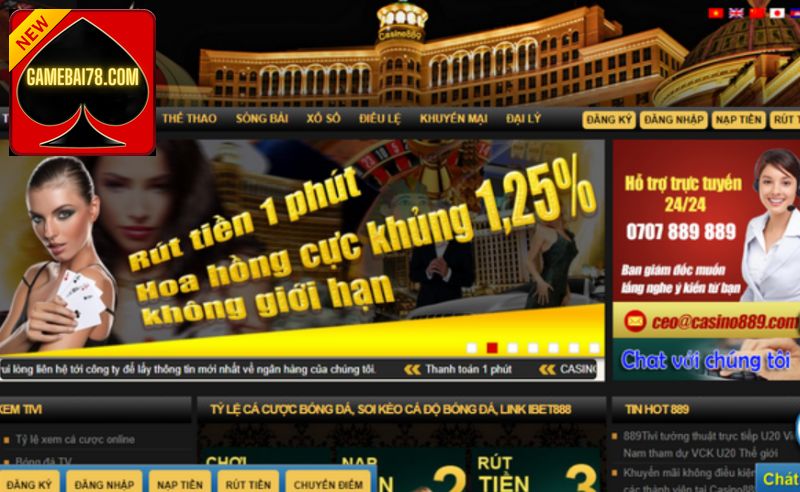 Các Dịch vụ tiện ích khác tại Casino889