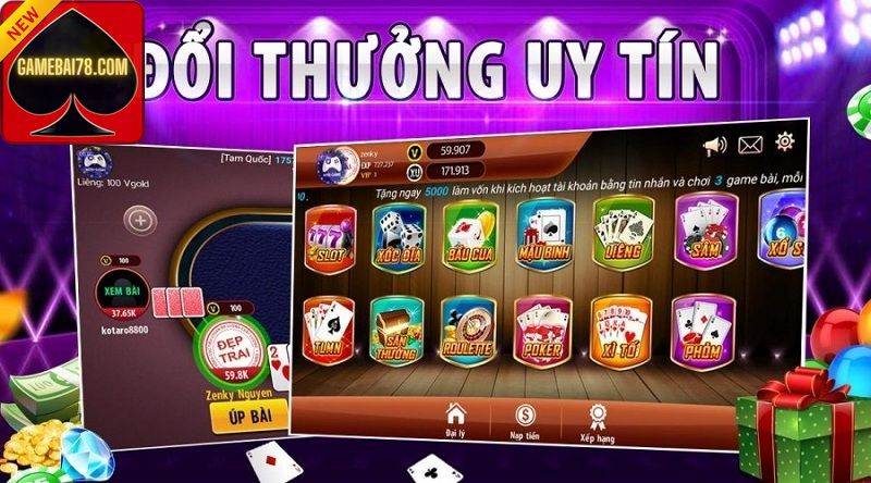 Game bài rút tiền qua thẻ ngân hàng tại gamebai78com