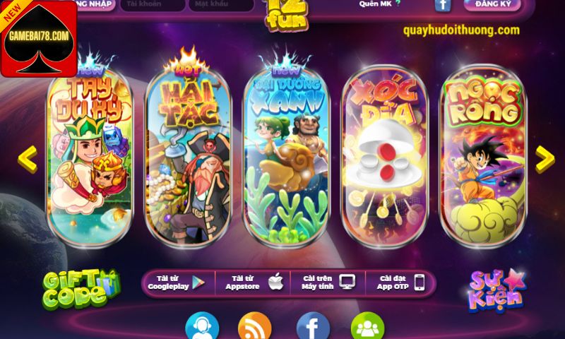 Hướng dẫn đăng ký tài khoản game 12fun