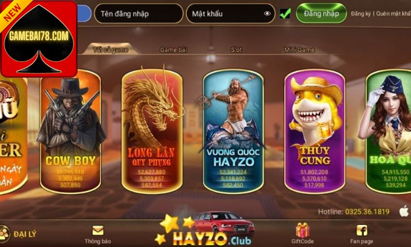 Kho game đa dạng vô cùng độc đáo và ấn tượng cho người chơi 