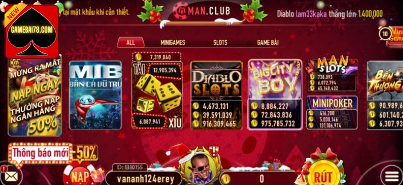 Man club Game Bài Đổi Thưởng Phái Mạnh Đẳng Cấp