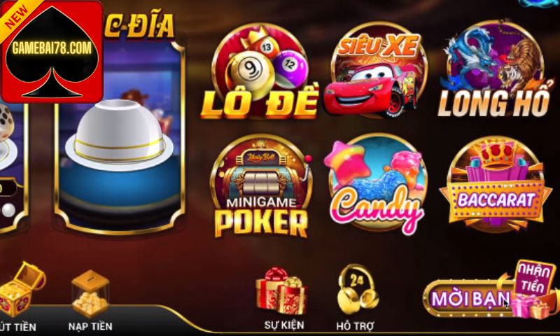 Những sản phẩm game đổi thưởng có tại Gold8 Club