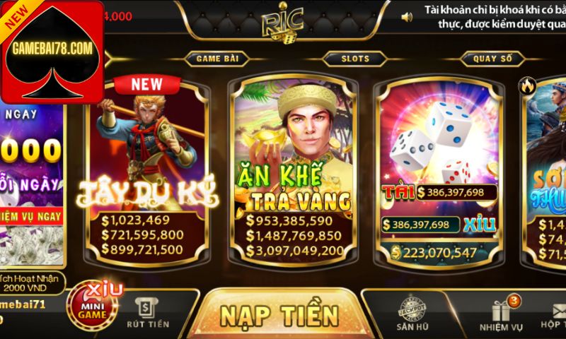 Ric Win nổi tiếng với casino trực tuyến