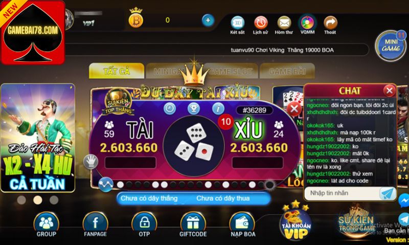 Tiện ích nổi bật của cổng game Boa Club