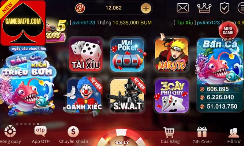 Ưu đãi ngập tràn cùng ngàn game cực đã của Go79